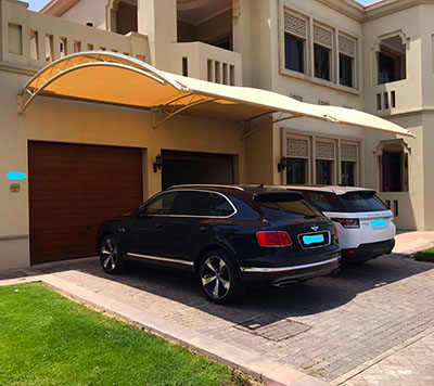 double car parking shade